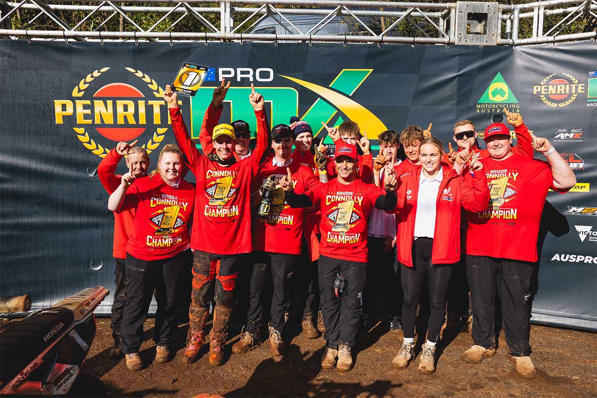 Honda’s dominance in the 250 class continues with back-to-back titles for Connolly!